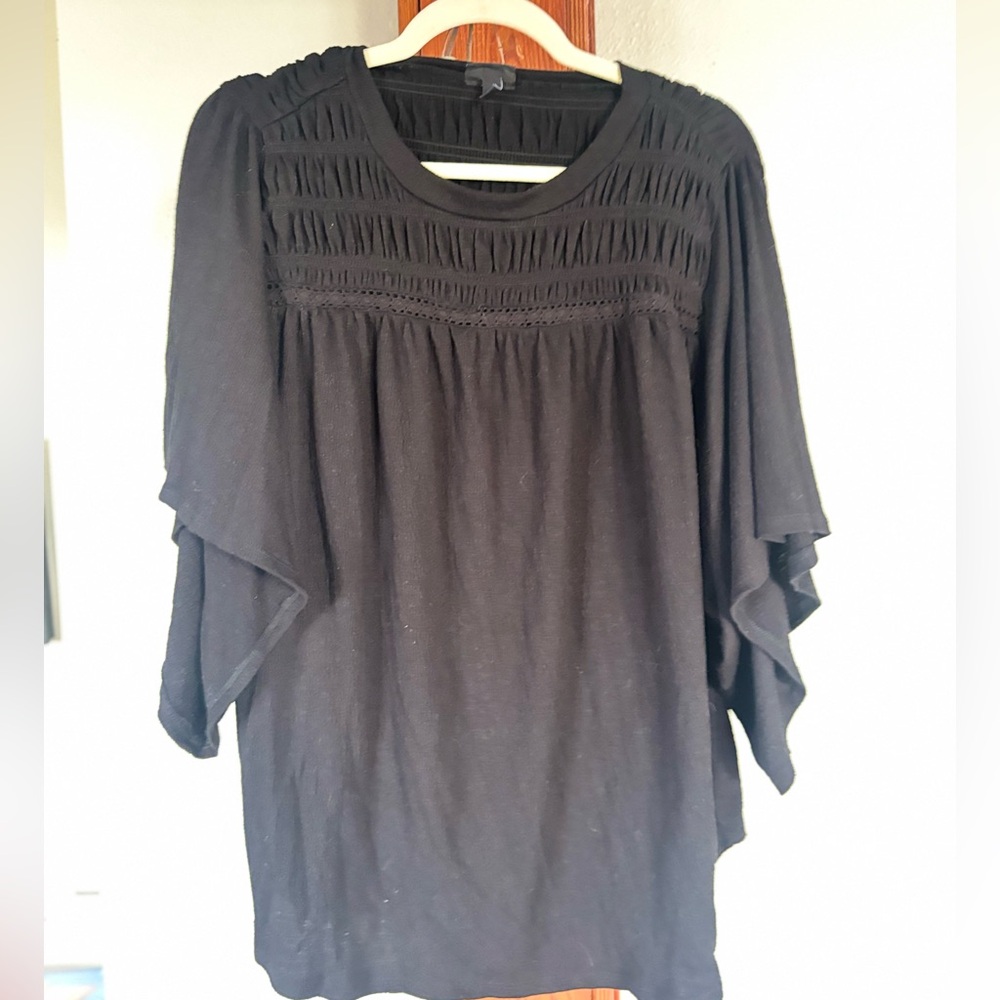 Torrid Black Smocked Women's Blouse